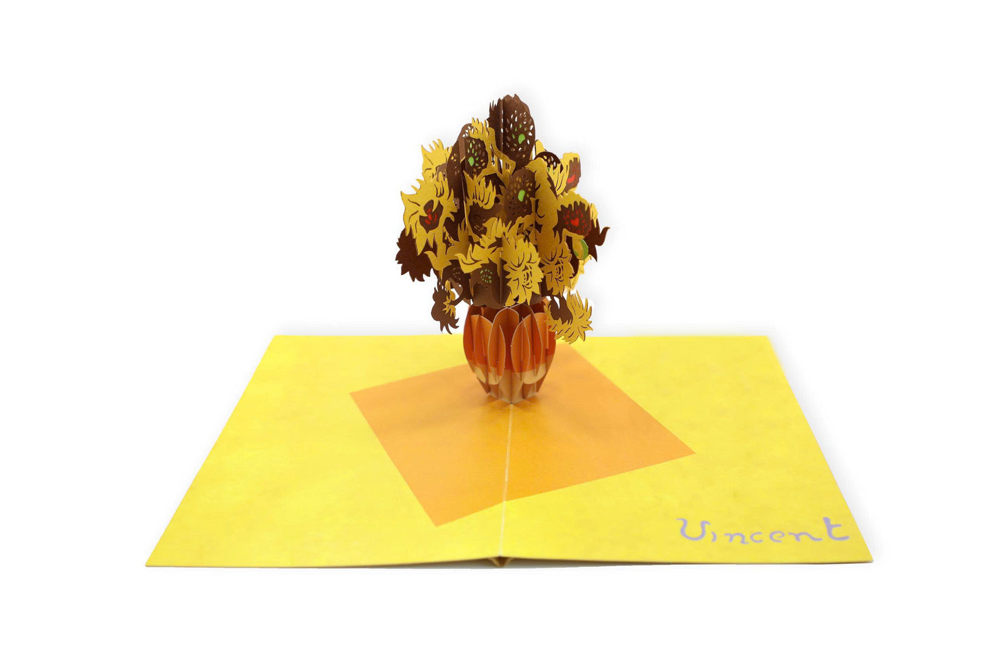 Sunflowers by Van Gogh 3D Pop Up Greeting Card